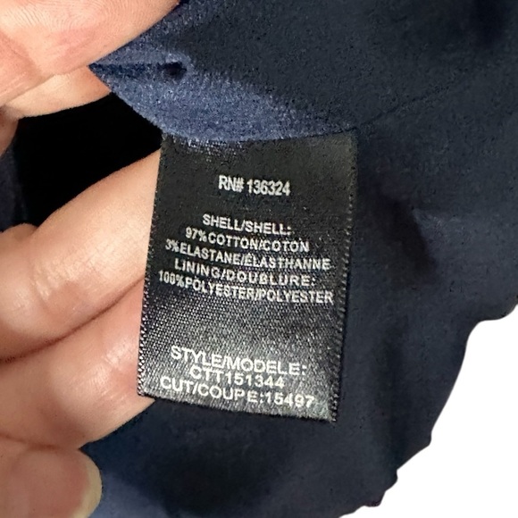 Halston Heritage Navy Blue Halter Flare Dress Size 8 - Picture 7 of 7